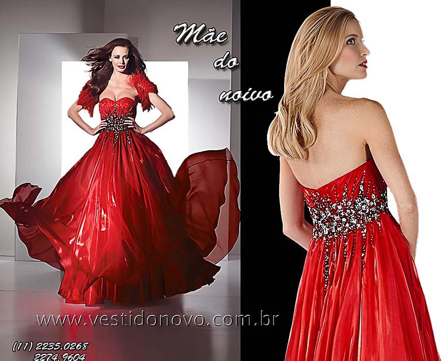 vestido vermelho tamanho grande plus size me do noivo, So Paulo