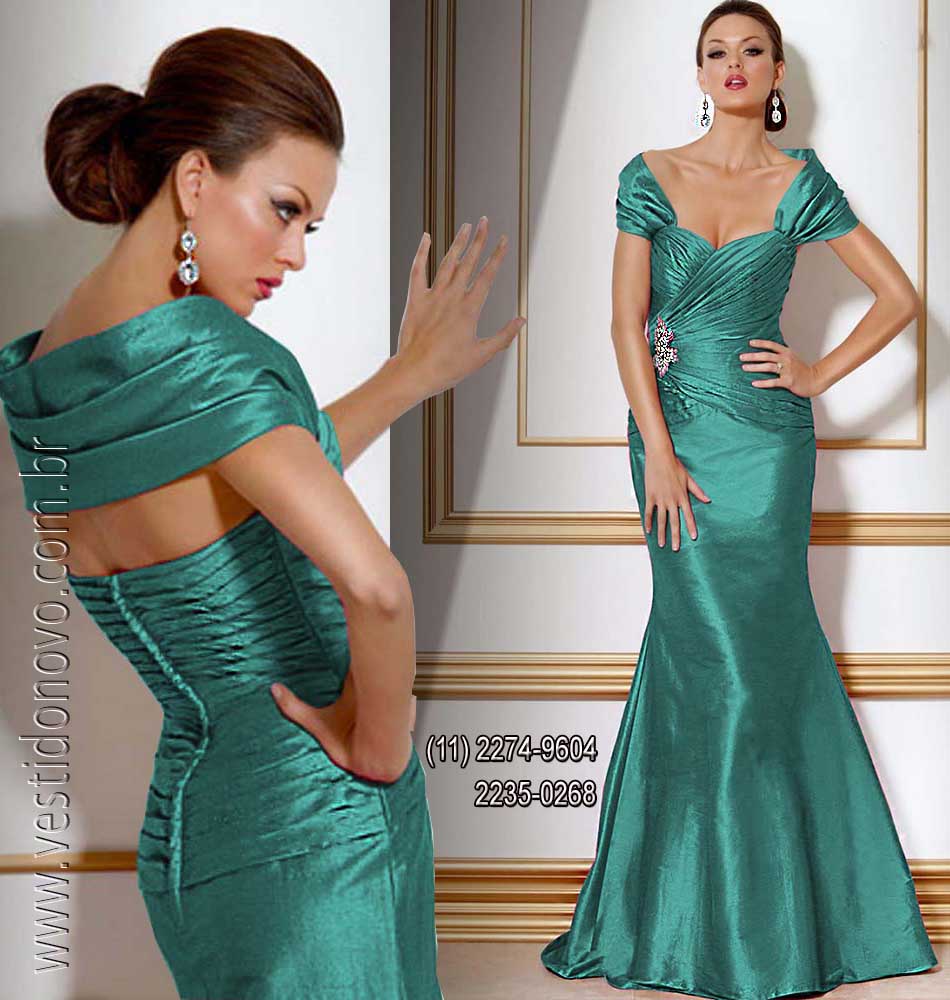 vestido me do noivo plus size em cetim importado verde , zona sul de So Paulo