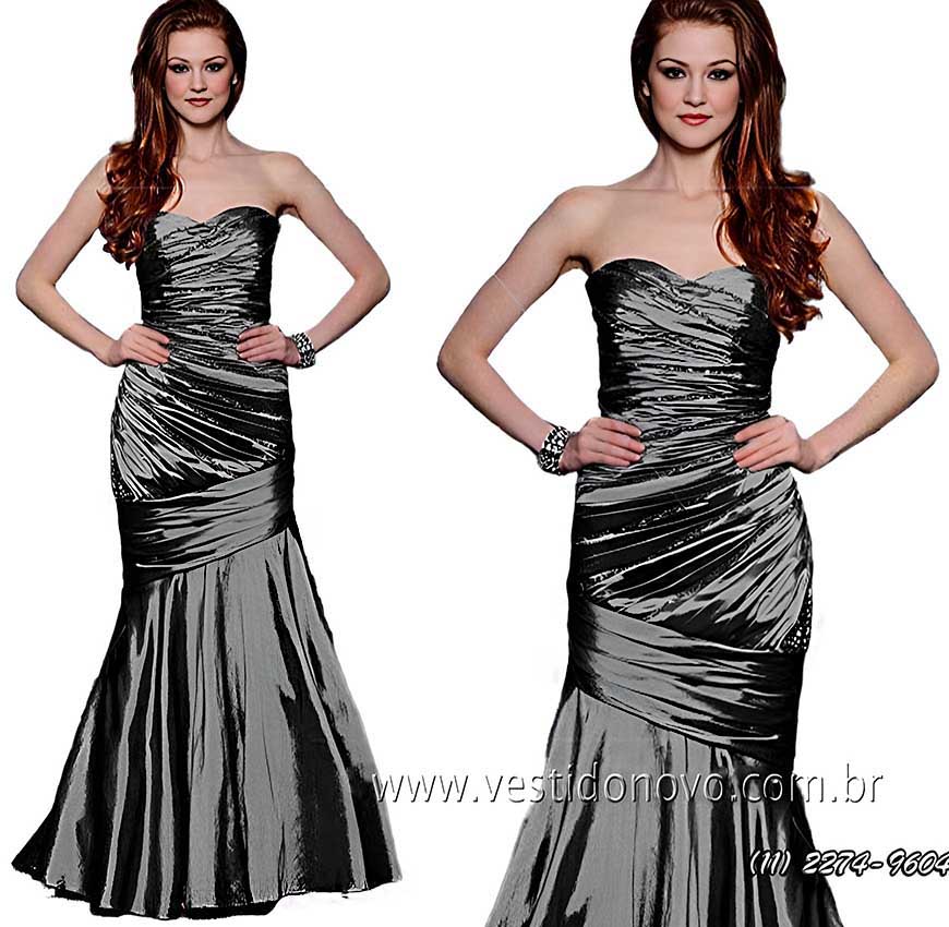 vestido cinza chumbo, me da noiva, bodas de prata, tamanho grande, plus size, So Paulo