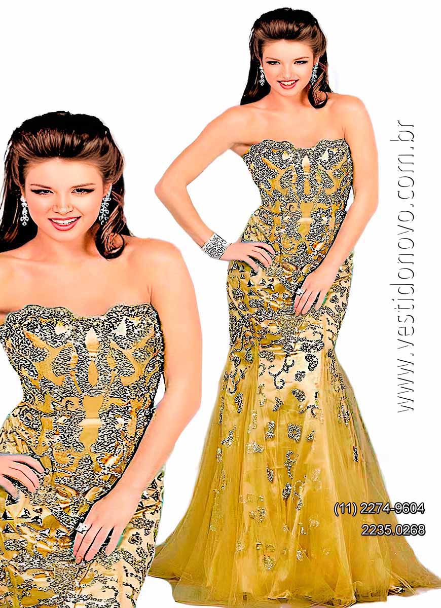 vestido sereia, nude com dourado, me de noiva, Bodas de Ouro, em So Paulo 