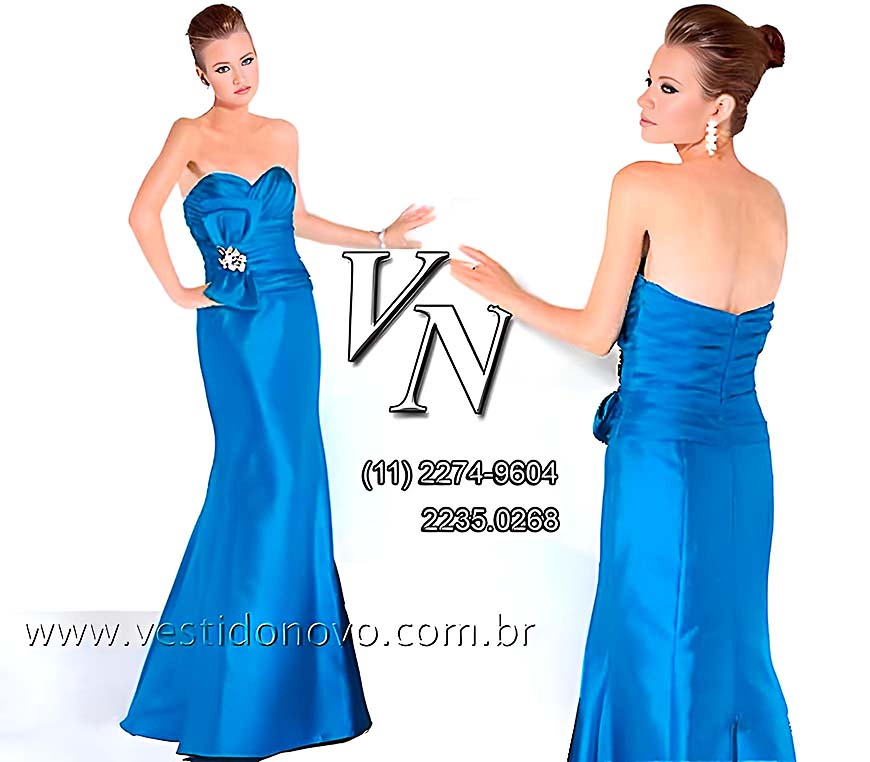 Vestido de festa, me da noiva, azul tiffany em cetim importado, tamanho grande, plus size