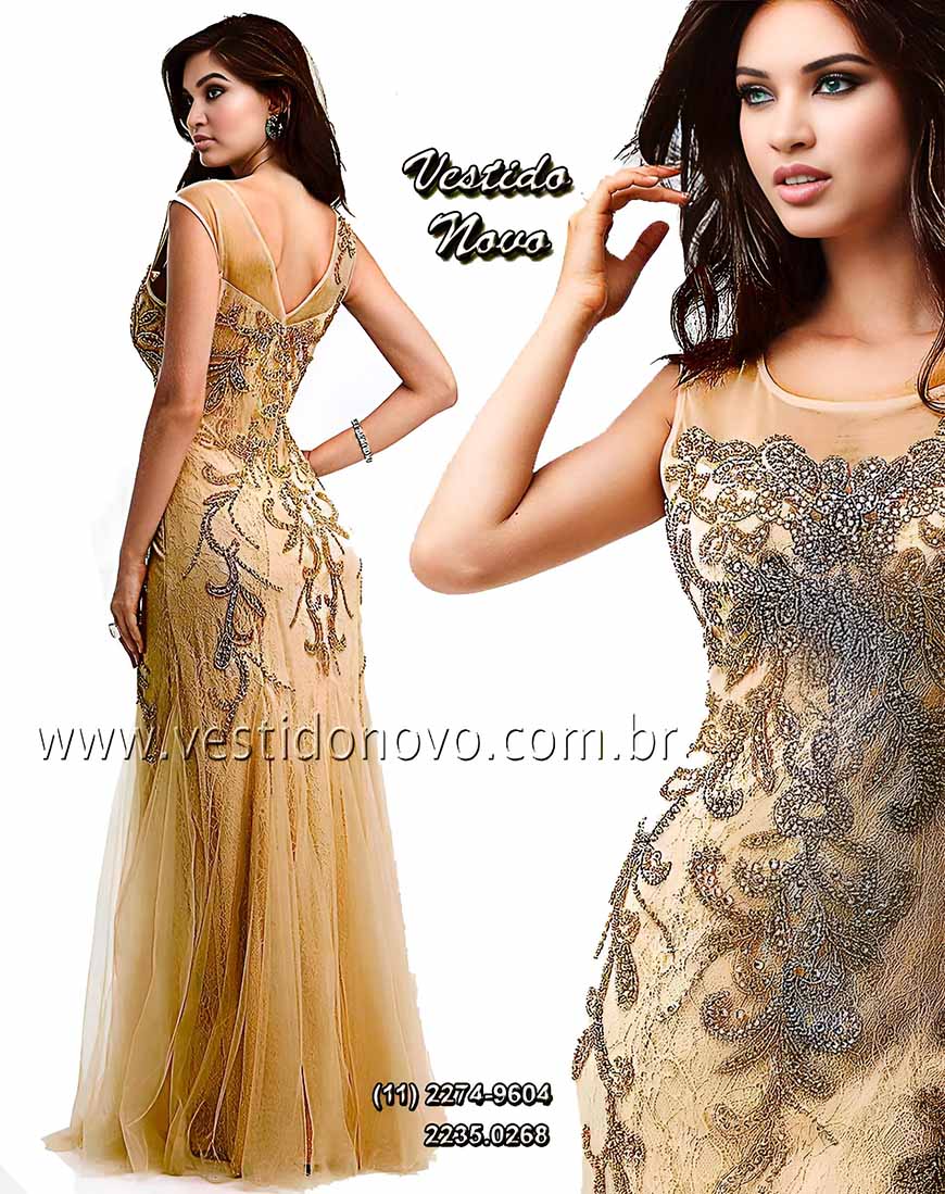 vestido dourado com nude me do noivo plus size, zona sul de So Paulo